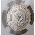 1935 Union silver sixpence NGC XF45