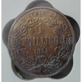 1894 ZAR Kruger silver shilling SANGS VF35
