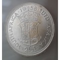 Nice 1958 union silver 2 1/2 Shillings SANGS MS62