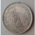 1952 Union silver 5 Shillings