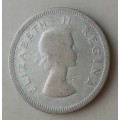 1954 Union silver 2 Shillings