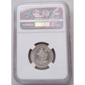 Excellent 1936 union silver shilling NGC Uncirculated Details