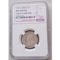 Excellent 1936 union silver shilling NGC Uncirculated Details