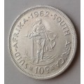 1962 Republic silver 10c in lustrous uncirculated
