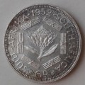 1952 Union proof silver sixpence