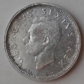 1952 Union proof silver sixpence