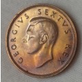 1952 Union 1/2 Penny in lustrous proof