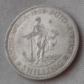 Decent 1929 union silver shilling