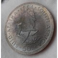 Toned 1964 Republic proof silver 50c
