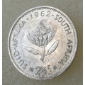 Scarce 1962 uncirculated silver 2 1/2c (low mintage)