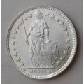 1958 Switzerland uncirculated silver 1/2 Franc