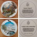 Complete set of Heritage Collection Changing Seasons limited Edition plates