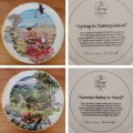 Complete set of Heritage Collection Changing Seasons limited Edition plates