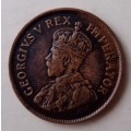 Scarce 1926 union 1/2 Penny in AXF