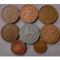 Lot of x8 British coins