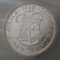 1958 Union silver 2 Shillings SANGS MS61
