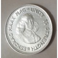 Scarce 1964 republic silver 2 1/2c in lustrous uncirculated (low mintage)