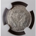 1926 Union silver tickey NGC AU Details