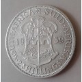 Scarce 1939 Union silver 2 Shillings in VF
