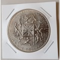 1974 New Zealand uncirculated one dollar (Commonwealth Games)