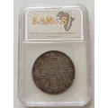 1887 British Double Florin graded XF40 by SANGS (Incorrectly labeled)