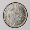 1962 Republic silver 5c in AU