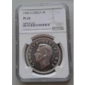 Nice 1949 union silver 5 Shillings NGC PL62 (Only 2)