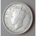 1937 Southern Rhodesia sterling silver shilling in VF