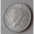 Nice 1952 Southern Rhodesia nickel sixpence in high grade