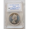 Scarce 1954 Union silver 5 Shillings SANGS PF65 (Proof)