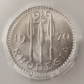 1970 Rhodesia 2 1/2c SANGS MS62 (Mint State)
