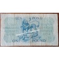 1956 M.H de Kock one pound note