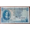 1958 M.H de Kock one pound note