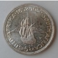 1952 Union proof silver 5 Shillings.