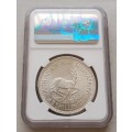 1948 Union silver 5 Shillings NGC MS63