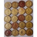 Lot of x20 republic 1/2c coins (1961)