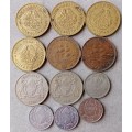 Lot of x12 African coins