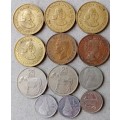Lot of x12 African coins