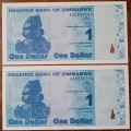 2009 Zimbabwe uncirculated $1