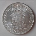1952 union silver 2 1/2 Shillings in proof.