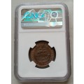 1929 Union 1/2 penny NGC AU58 BN (high grade)