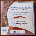2006 Fifa World Cup proof silver 1oz R2 certificate