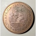 Nice 1960 union uncirculated 1/2 Penny (last issue).