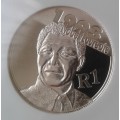 Scarcer 2007 Mandela silver R1 NGC MS64 (1993 Nobel Laureate)