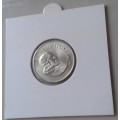 Scarcer 1967 Afrikaans uncirculated nickel 10c