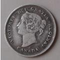 1893 Canda sterling silver 5c