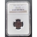 Scarce 1923 union 1/4 Penny NGC MS63 BN (1st issue)