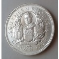 1953 Southern Rhodesia silver crown (Cecil Rhodes) in uncirculated