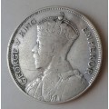 1933 New Zealand silver half crown
