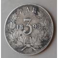 1893 ZAR Kruger silver tickey